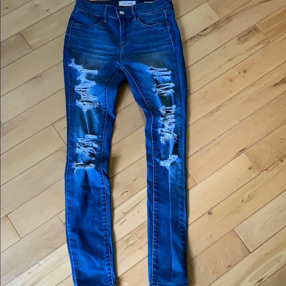 Pac sun ripped skinny jeans